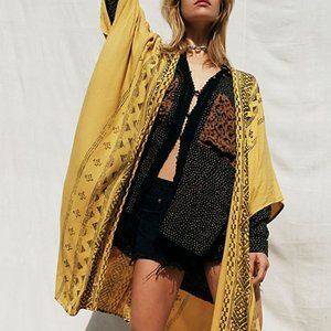 NWT Free People Savannah Kimono Golden